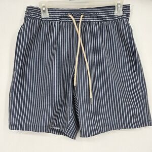 Fair Harbor Swim Trunks Mens Medium Board Shorts Striped Lined Bayberry Summer